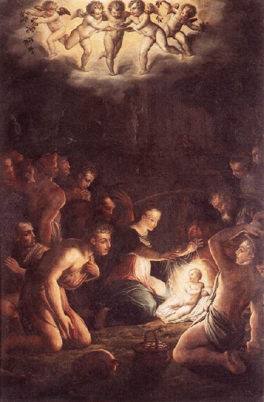 VASARI, Giorgio The Nativity  wt